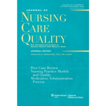 Journal Of Nursing Care Quality Magazine Subscription